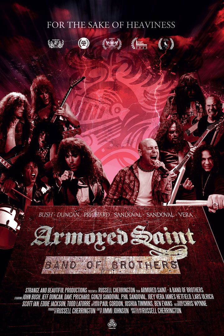 Afiche de la película Armored Saint, una banda de hermanos